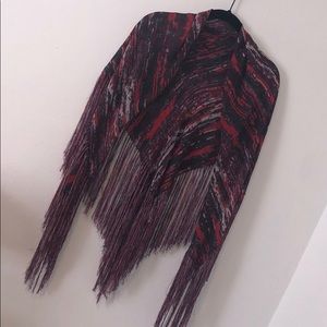 Isabel Marant square fringe scarf